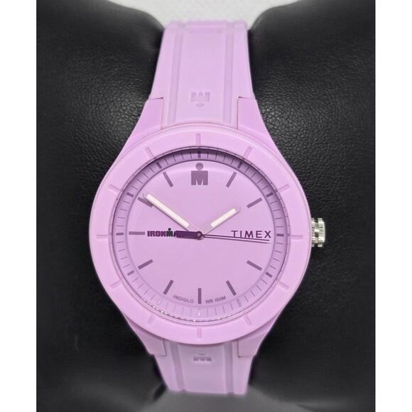 Women\'s Timex Ironman Indiglo Essential Urban Purple Lilac Rubber Band Watch 08 main image 7